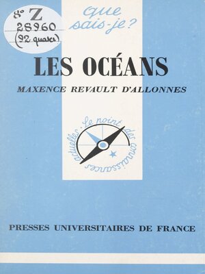 cover image of Les océans